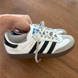 adidas Kids Samba Sneaker - White, Black & Gum